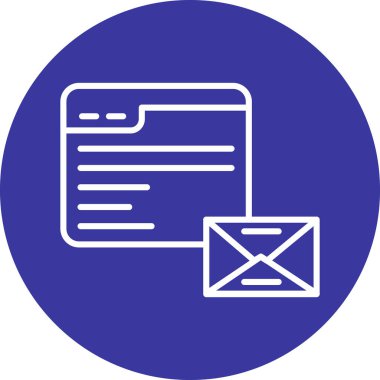 vektör zarf simgesi, vektör illüstrasyonu