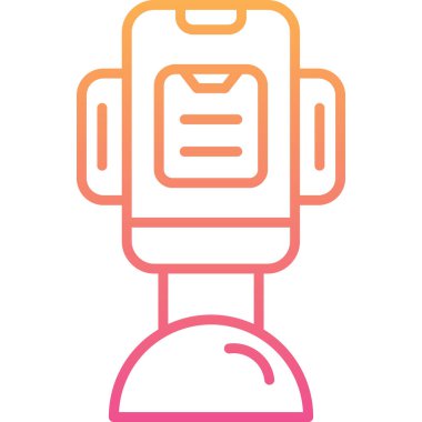 Çanta simgesinin vektör illüstrasyonu