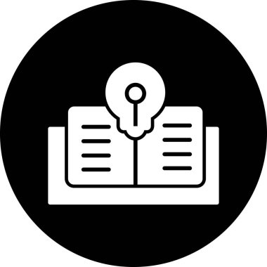 vektör eğitimi ve öğrenme simgesi