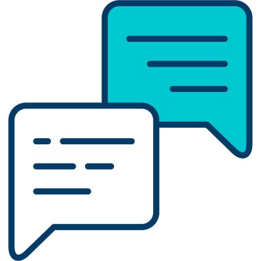 Konuş. Web simgesi basit illüstrasyon