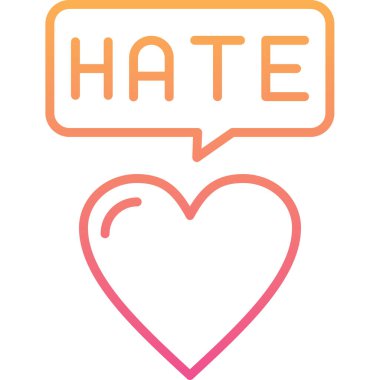 Aşk ikonlu kalp, basit tasarım çizimi