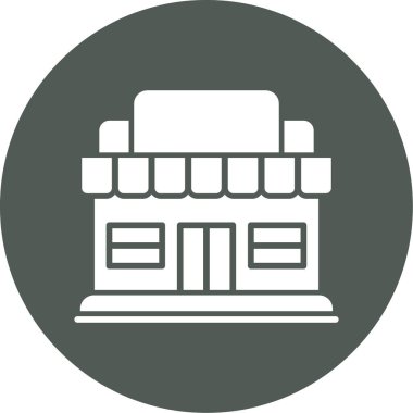 bina simgesi, vektör illüstrasyonu basit tasarım