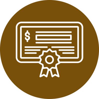 Para için. Web simgesi basit illüstrasyon