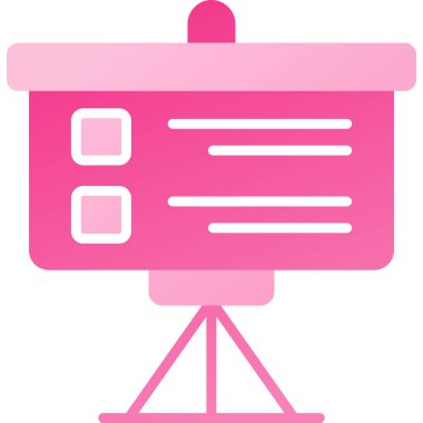 reklam panosu pazarlama simgesi düz stil