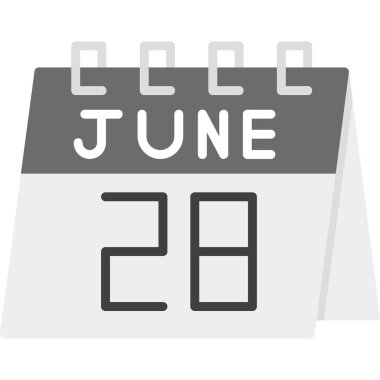 Haziran 20 - takvim simgesi tasarımı