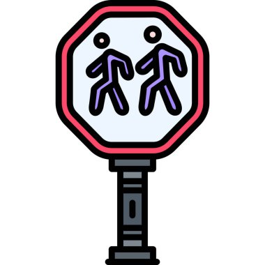 Trafik ışıkları simge vektör çizim