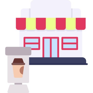 dükkan vektör illüstrasyonu