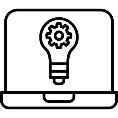 Fikir simgesi vektör illüstrasyonu