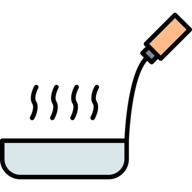 Fırça simgesi vektör illüstrasyonu