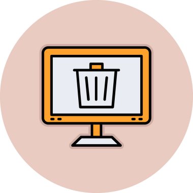 Alışveriş arabası. Basit resimleme