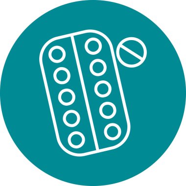 Modern b 'nin vektör illüstrasyonu hapların ikonundan yoksun