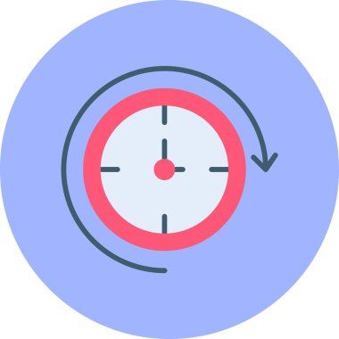 Alarm zamanı simgesi düz biçimli @ info