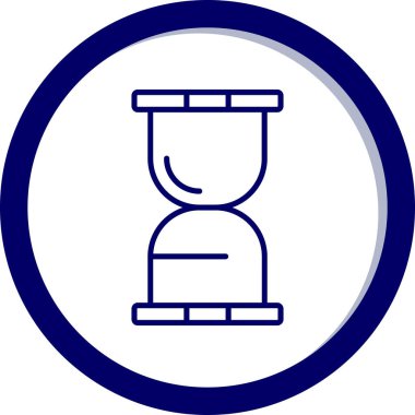 Kum saati simgesinin vektör çizimi