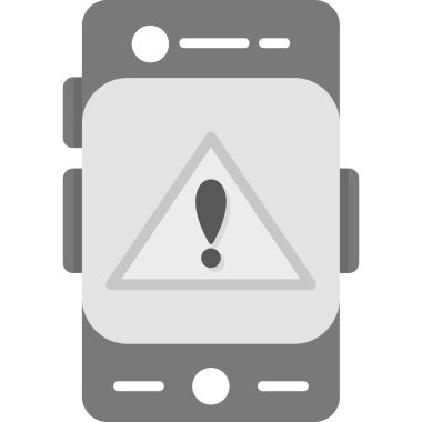 uyarı cep telefonu simgesi