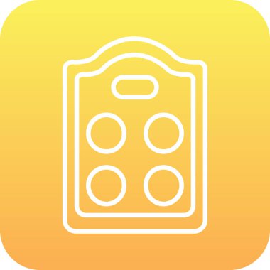 Gıda simgesinin vektör illüstrasyonu