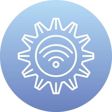 Wi-Fi simgesinin vektör illüstrasyonu