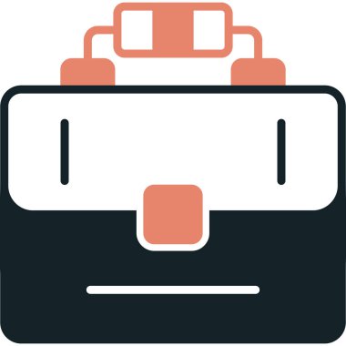 bavul seyahat çanta simgesi doldurulmuş taslak biçimi