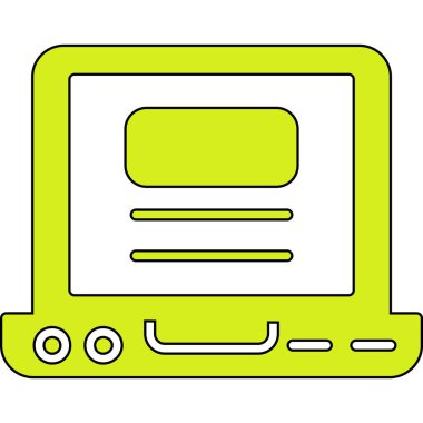 bilgisayar aygıtı izole edilmiş simgesi