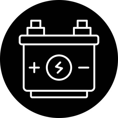 Pil. Web simgesi basit illüstrasyon