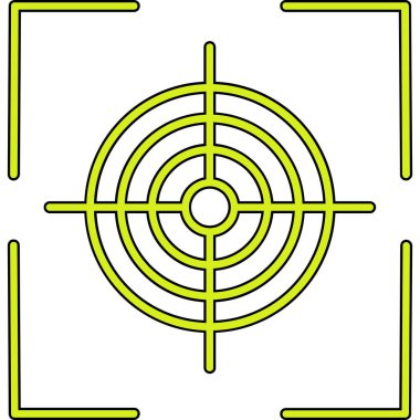 Modern hedef simgesinin vektör illüstrasyonu
