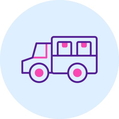 Kamyon. Web simgesi basit illüstrasyon