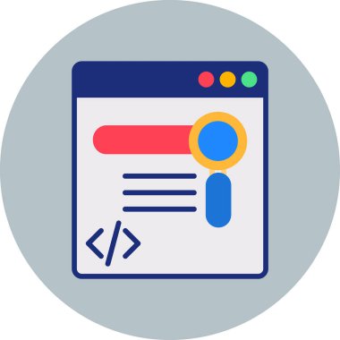 Web simgesi, vektör illüstrasyonu