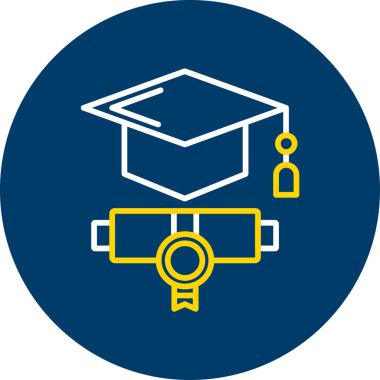 Eğitim. Web simgesi basit illüstrasyon