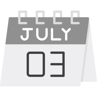 Ağustos takvim simgesi tasarım