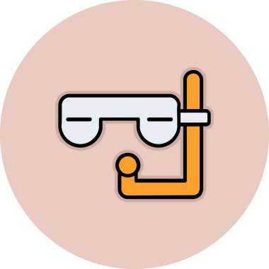 Çizgi film simgesinin vektör çizimi