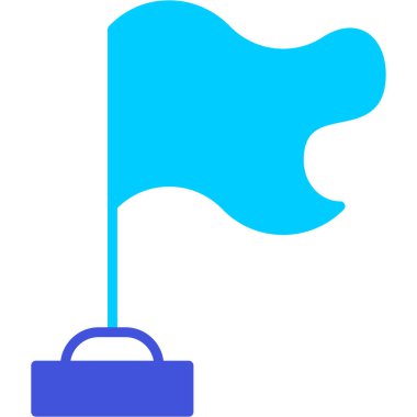 bayrak ikonu vektör illüstrasyonu