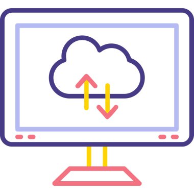 Bulut hesaplama. Web simgesi