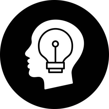 Fikir simgesi vektör illüstrasyonu