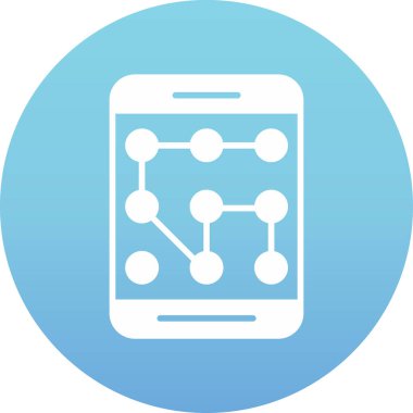 Cep telefonu. Web simgesi basit tasarım