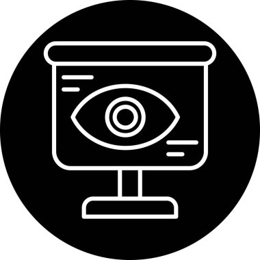 Göz simgesi vektör illüstrasyonu