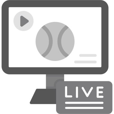 Canlı vektör simgesi. canlı yayın sembolü. Canlı ikon. Canlı işaret. Web simgesi tasarımı, piktogram. vektör illüstrasyonu