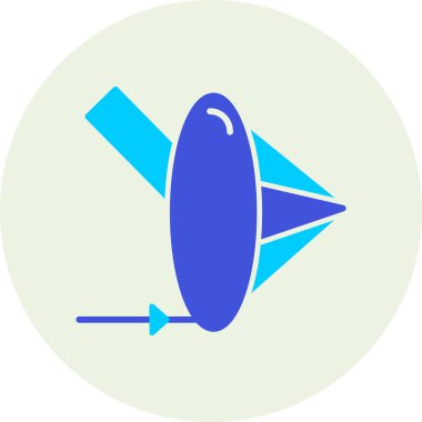 Uydu. Web simgesi basit illüstrasyon