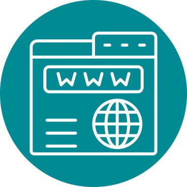 tarayıcı web simgesi basit tasarım