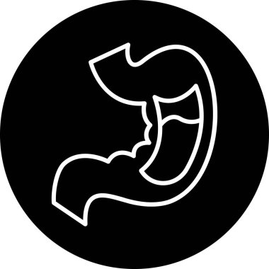 mide ikonu vektör illüstrasyonu