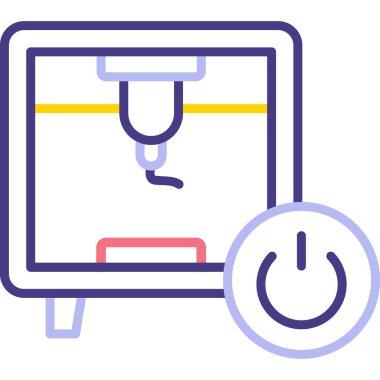 Modern simgenin vektör illüstrasyonu