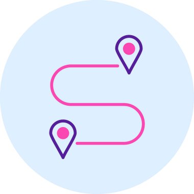 harita pin ikonu vektör illüstrasyonu