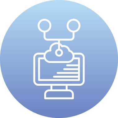 Soyut arkaplanda izole edilmiş simge izle