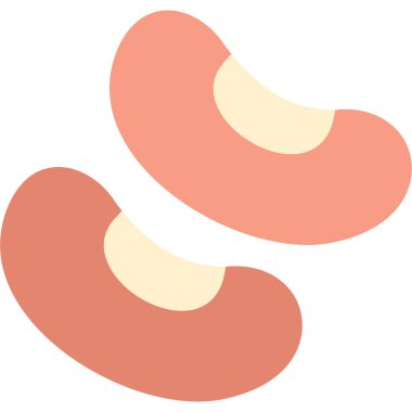 Kruvasan simgesi, vektör illüstrasyonu