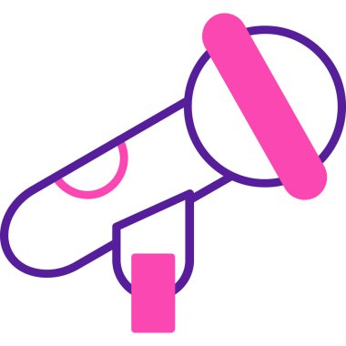 Megafon ikonu vektör illüstrasyonu