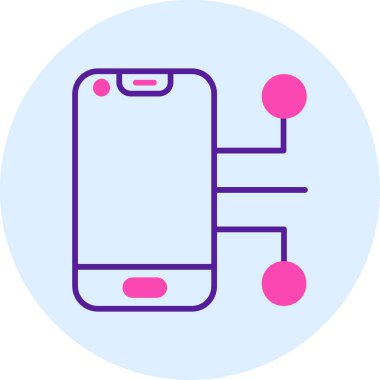 - Telefon. Web simgesi basit illüstrasyon