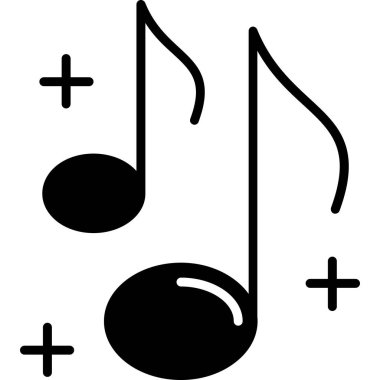 Müzik notası. Basit tasarım