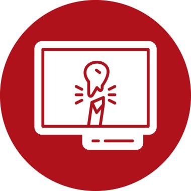 İçinde ampul olan dizüstü bilgisayar