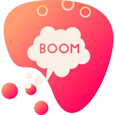 patlama simgesi. Konuşma kabarcıkları işareti. vektör