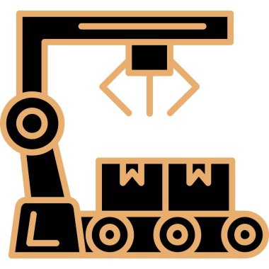 Taşıyıcı simgesi. vektör illüstrasyonu