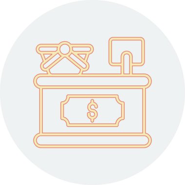 Modern simgenin vektör illüstrasyon tasarımı