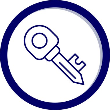 Anahtar. Web simgesi basit illüstrasyon